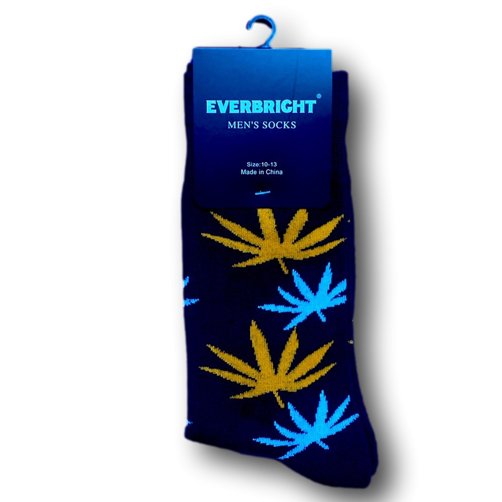 3/$18 Special Plant Leaf Funny Novelty Crew Socks - NWT